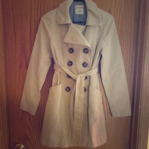 Classic Khaki Trench Coat, Small